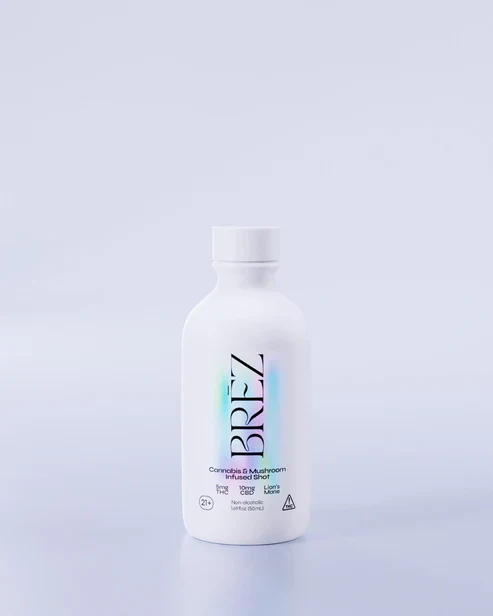 BREZ Shots Cannabis & Mushroom Infused - 5mg THC 10mg CBD & 2200mg Lion's Mane