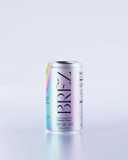 BREZ OG Micro Social Tonic – 2.5mg THC 5mg CBD + Lion’s Mane Extract