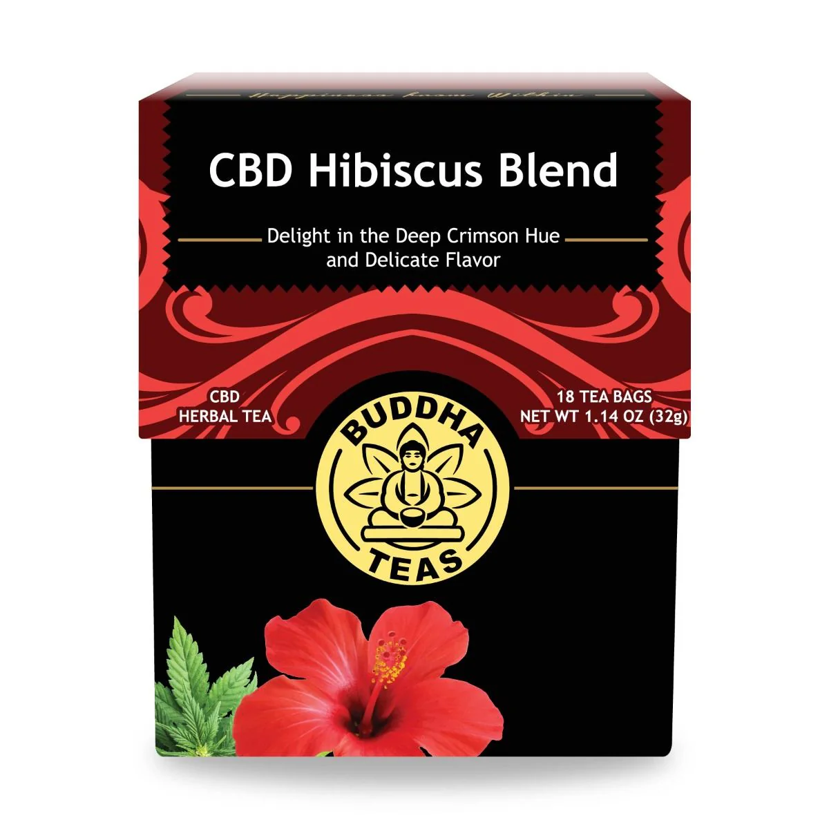 Buddha Teas CBD Hibiscus Blend Tea