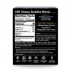 CBD Sleepy Buddha Blend Tea - Image 2
