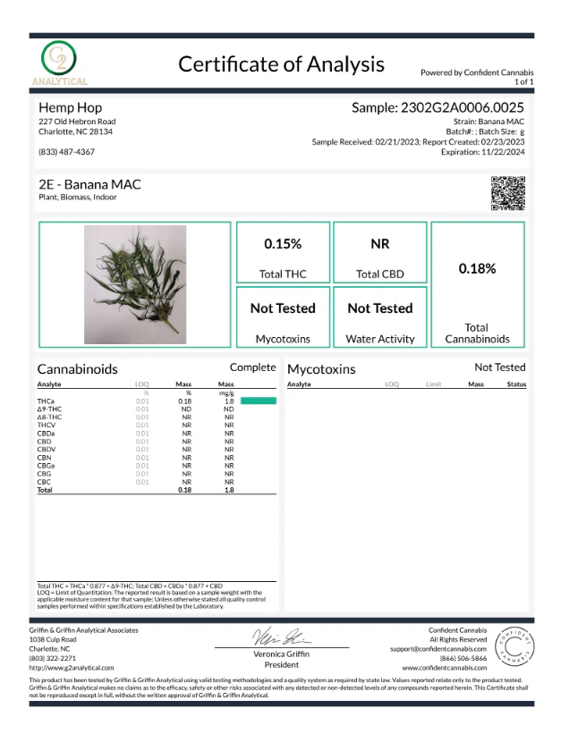 Indoor Banana MAC CBD THCa Flower - Image 3