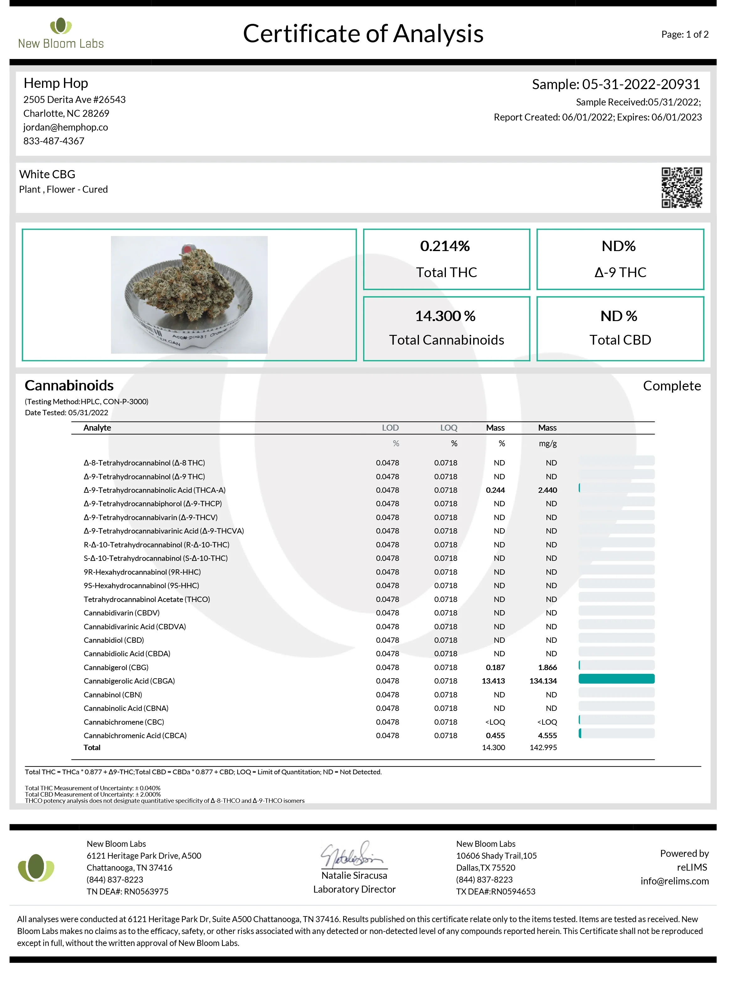 Indoor White CBG (Triploid) - Image 2