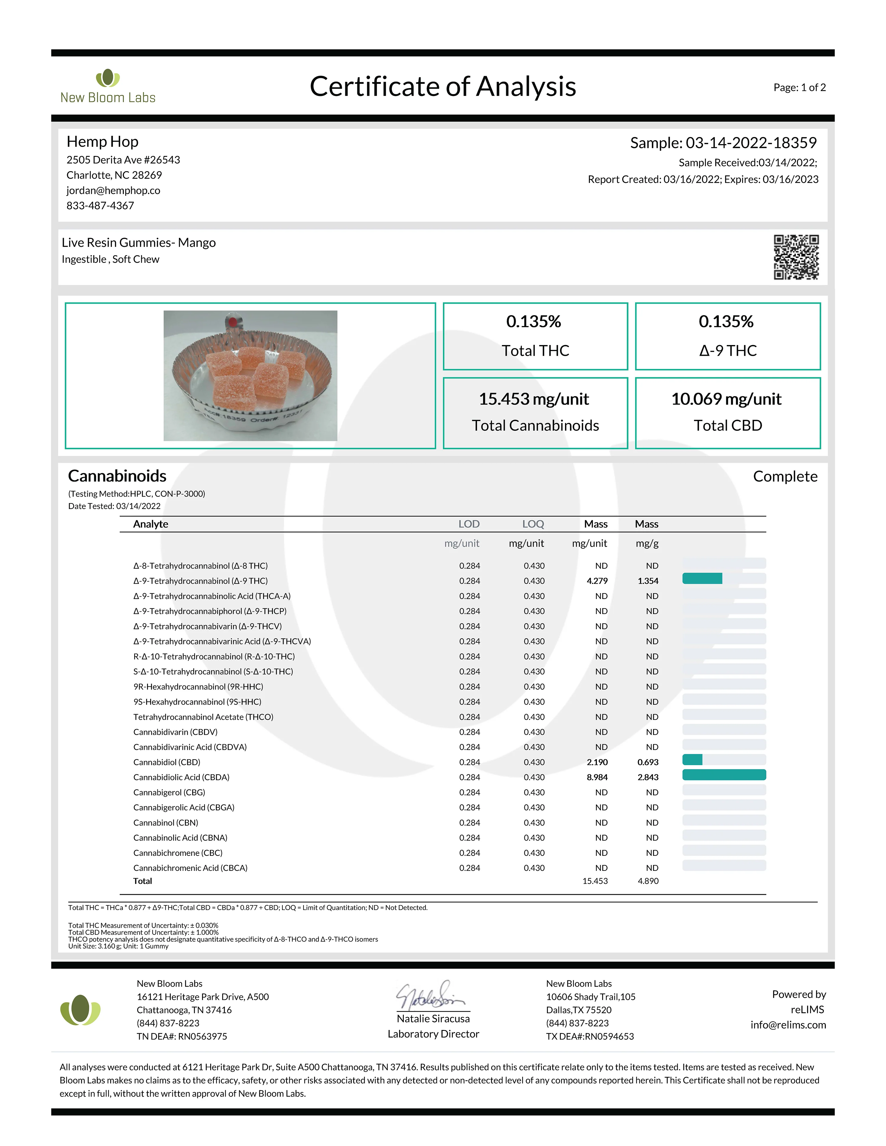 Live Resin CBD:THC Gummies - Image 5