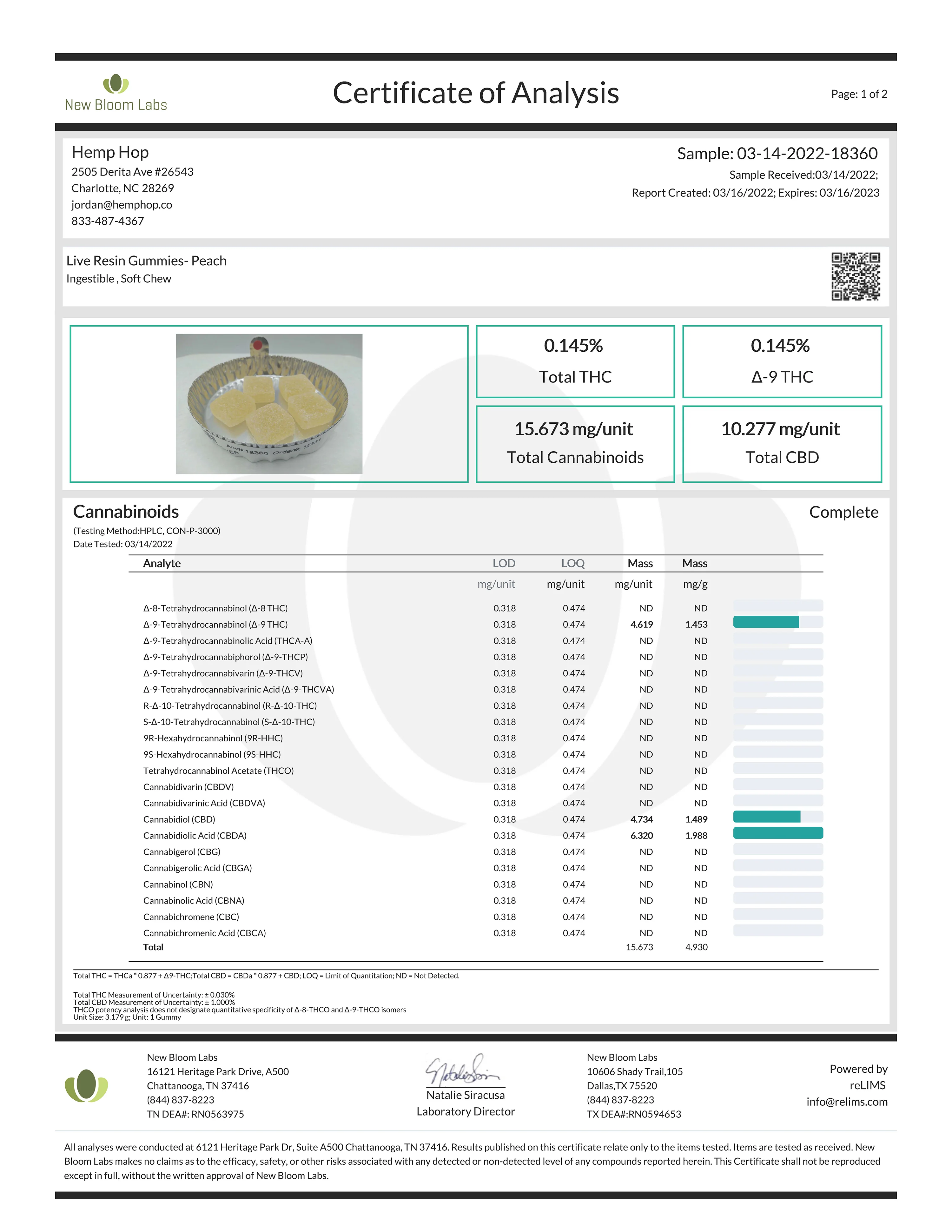 Live Resin CBD:THC Gummies - Image 8