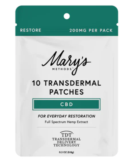 Mary’s Methods: Restore (CBD) Transdermal Patch 20mg CBD