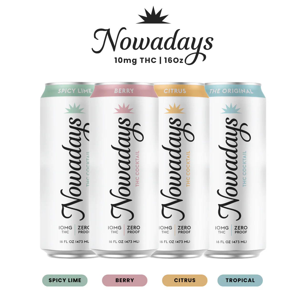 Nowadays 10mg THC Canned Cocktails - 16oz