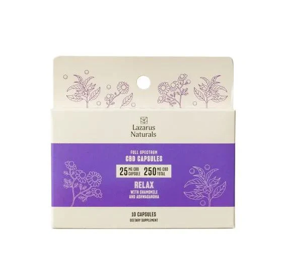 Relaxation Formula 25mg CBD Hemp Capsules - Image 3