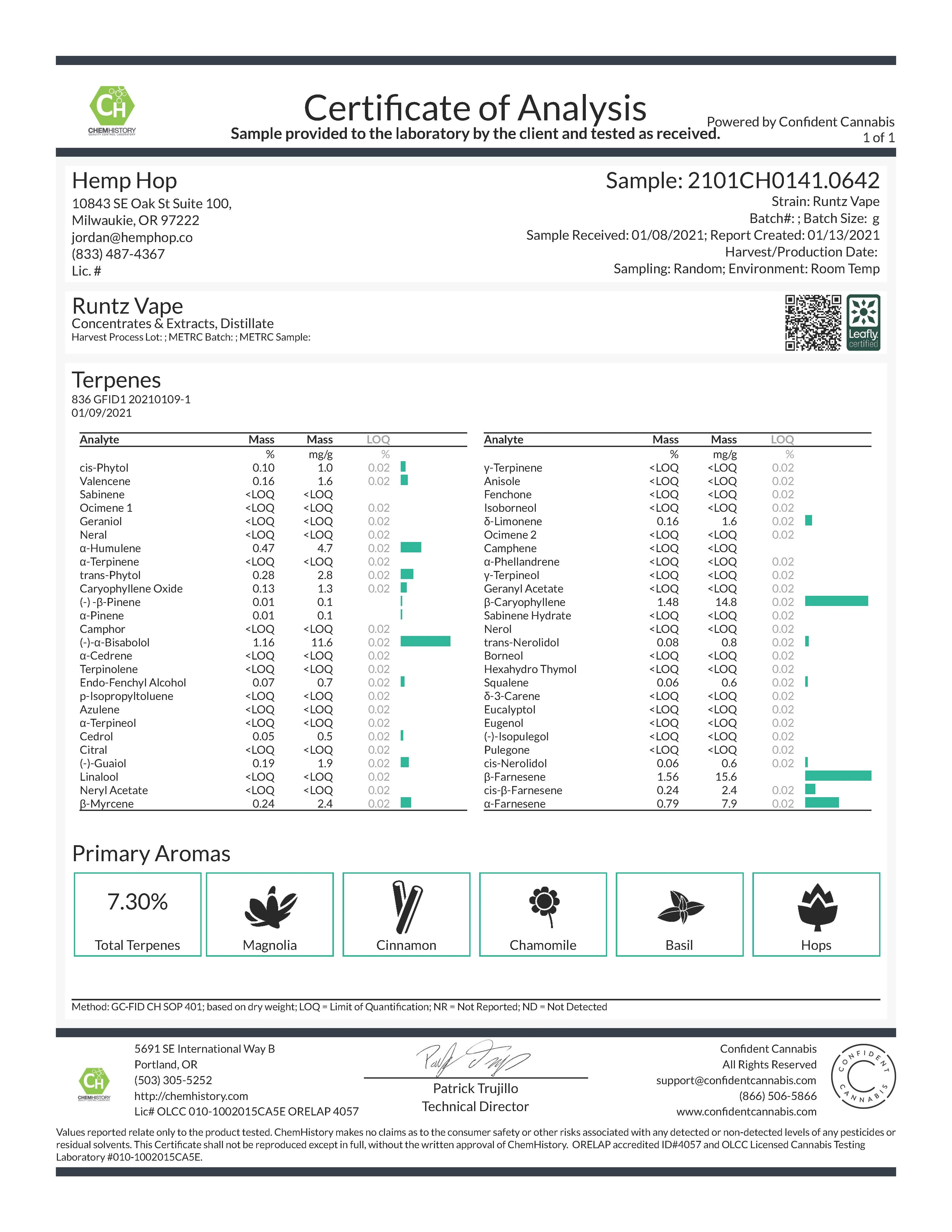 Runtz Full Spectrum Vape Cartridge - Image 4