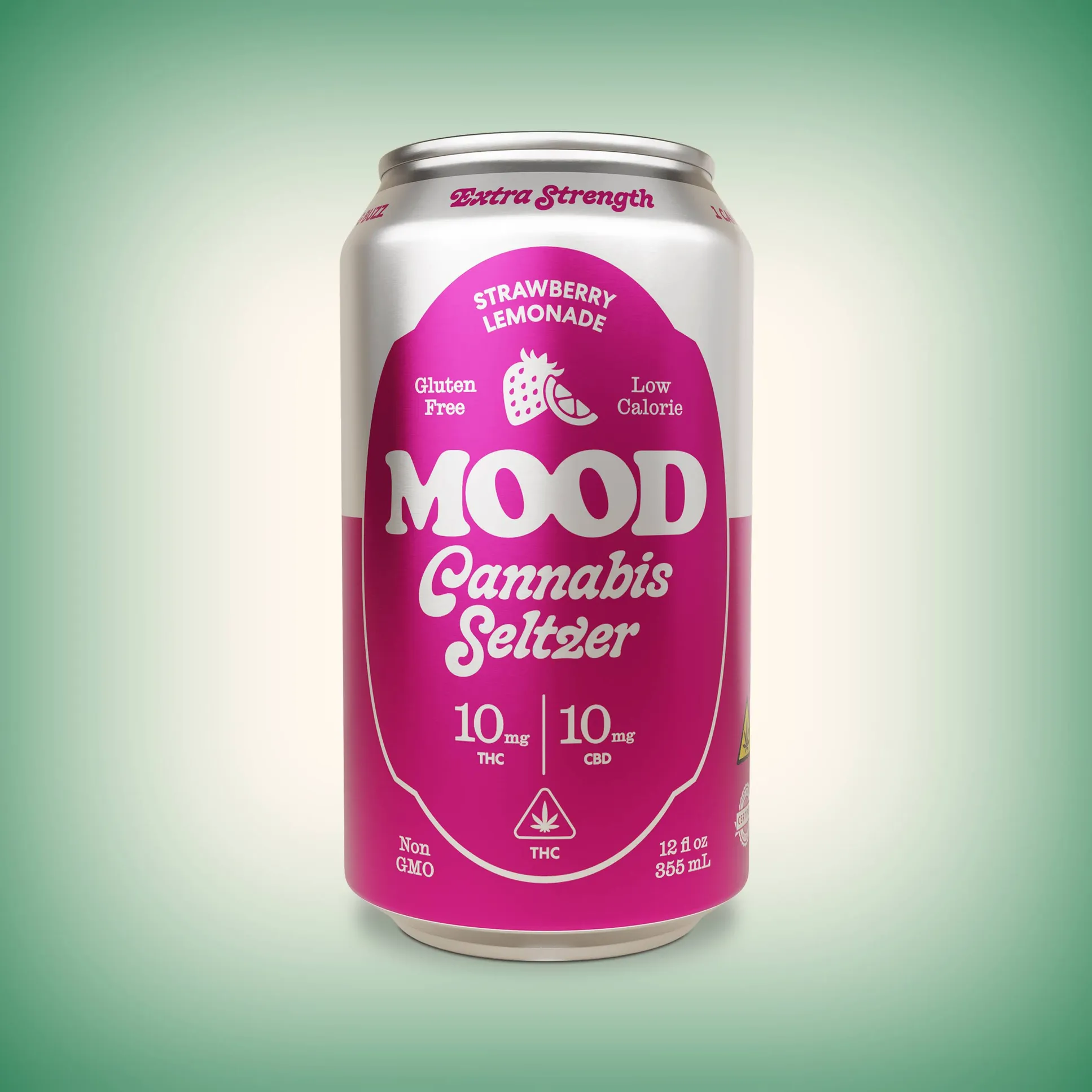 Strawberry Lemonade Seltzer – 10mg THC + 10mg CBD